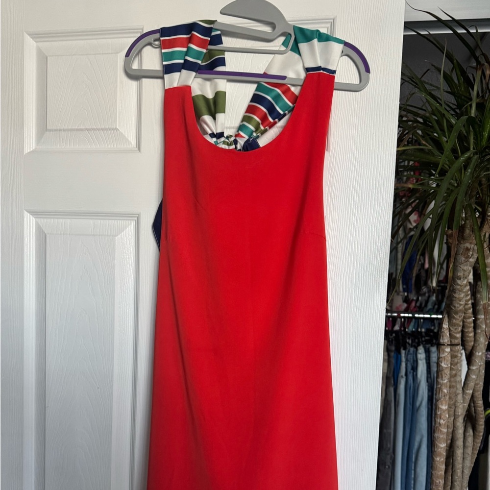 Lulu's Red Halter Sundress Casual Resort Wear